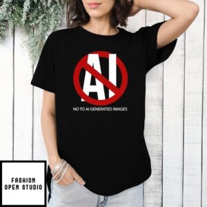 No To Ai Generated Images T-Shirt