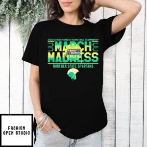 Norfolk State Spartans March Madness 2025 NCAA Division I Women&#8217;s Basketball Championship Logo T-Shirt