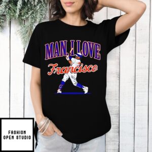 Ny Man I Love Francisco Lindor New York Mets Pose T-Shirt