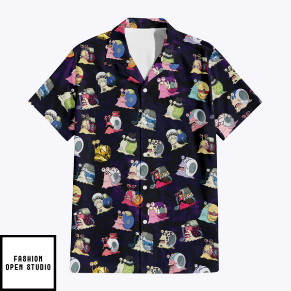 One Piece Den Den Mushi Hawaiian T-Shirt