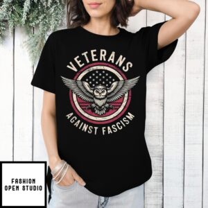 Owl Veterans Against Fascism Vintage T-Shirt
