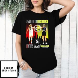 Paige Bueckers 5 Uconn Huskies Dallas Wings T-Shirt