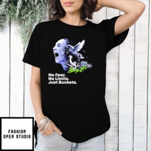 Paige Bueckers Dallas Wings No Fear No Limits Just Buckets T-Shirt