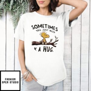 Peanuts Woodstock Sometimes You Just Need A Hug T-Shirt