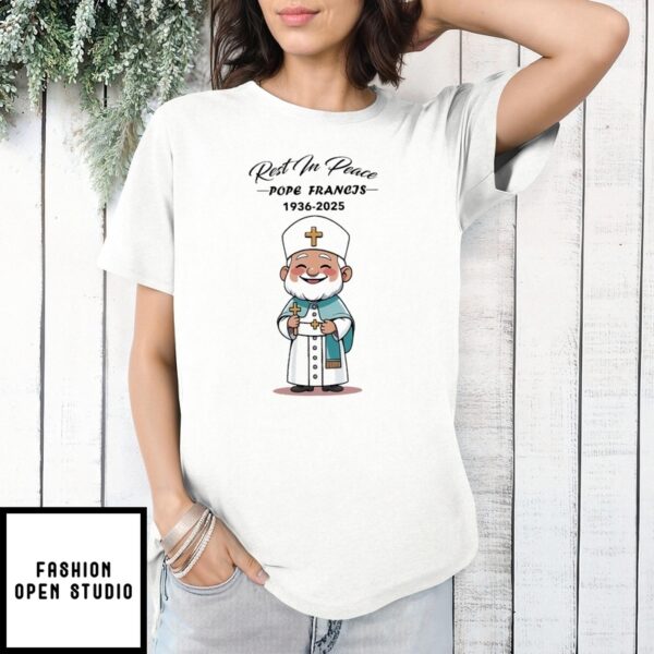 Pope Francis Rest In Peace 1936-2025 T-Shirts