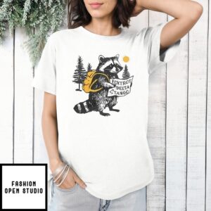 Raccoon Subtle Anti Trump Foxtrot Delta Tango T-Shirt