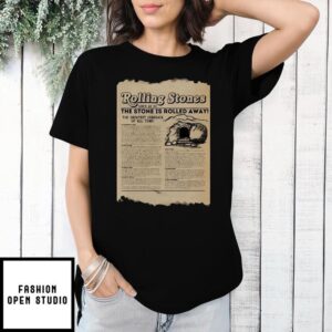 Rolling Stone The Stone Is Rolled Away Newspaper Christian Vintage T-Shirt