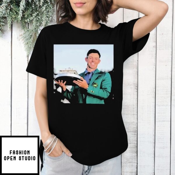 Rory Mcilroy The Career Grand Slam Complete 2025 Receives Golf’S Most Treasured Trophy T-Shirt