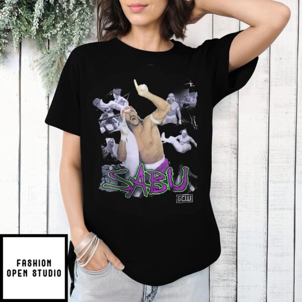 Sabu Wrestling Legend Vintage Bootleg Style T-Shirt