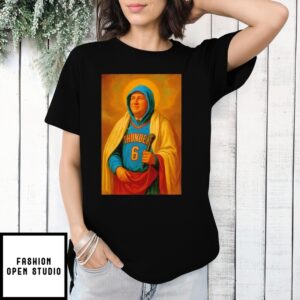 Saint Nicholas Gallo Patron Saint Of Thunder Basketball Number 6 T-Shirt