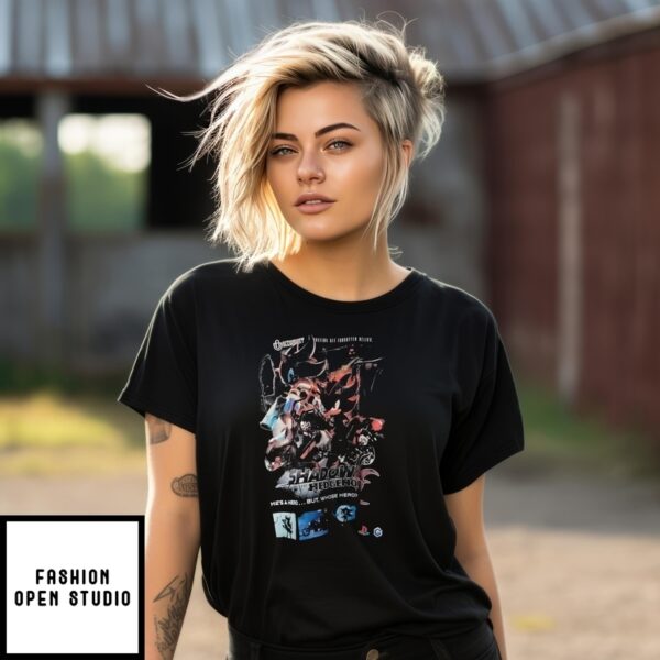 Shadow The Hedgehog Motorcycle Hero Vintage Video Game Graphic 2025 T-Shirt