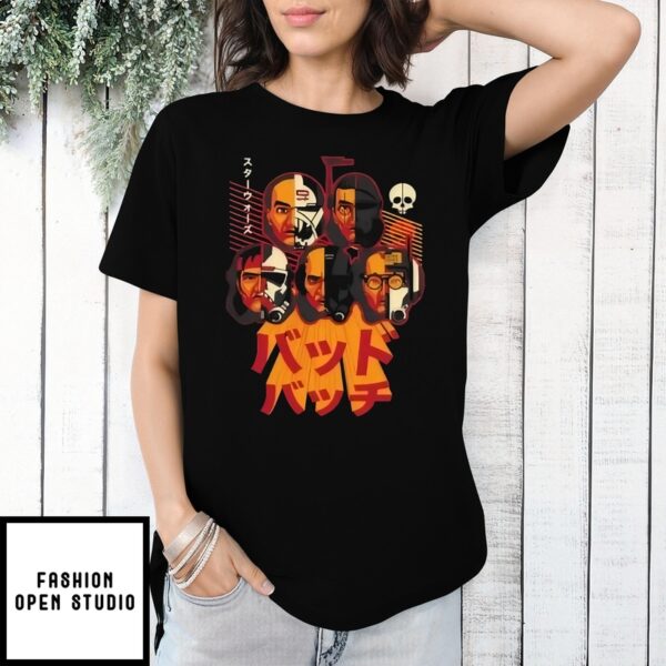Star Wars The Bad Batch Anime Poster Art Japanese Retro Style T-Shirt