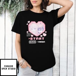 Start Akane Yamada My Love Story With Yamada-Kun At Lv999 Heart Chibi T-Shirt