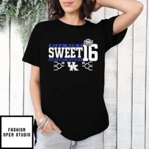 Sweet 16 Kentucky Wildcats 2025 NCAA Men&#8217;s Basketball Championship March Madness UK logo T-Shirt