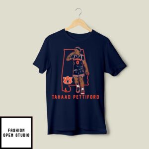 Tahaad Pettiford Auburn Tigers Basketball State Star T-Shirt