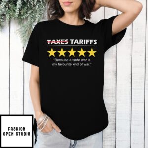 Tariffs T-Shirt Anti Trump T-Shirt Political Protest Star Rating Sarcastic Review T-Shirt