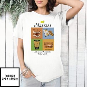 The Masters Augusta National Golf Club Food List Graphic T-Shirt