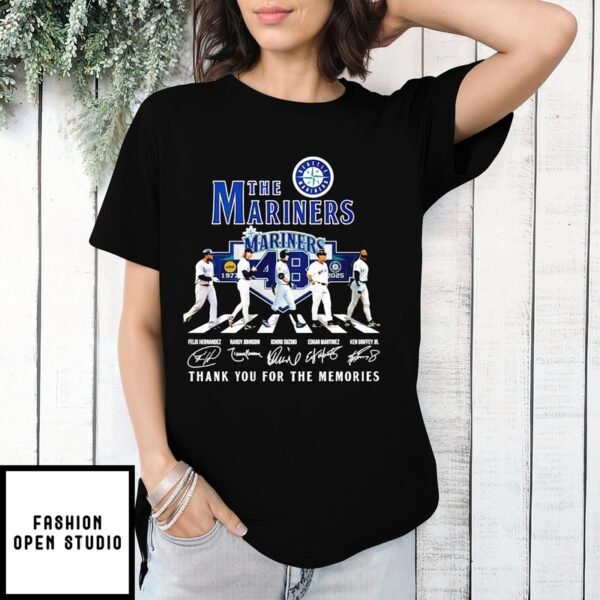 The Seattle Mariners Thank You For The Memories Signature T-Shirt