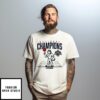 Uconn Women’S Basketball 2025 Ncaa Champions Mascot T-Shirt