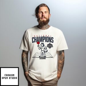Uconn Women’S Basketball 2025 Ncaa Champions Mascot T-Shirt