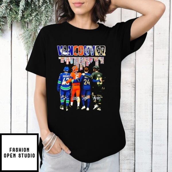 Vancouver Sport Hughes Schrader White Ball Skyline T-Shirt