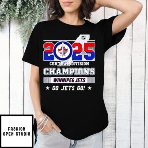 Winnipeg Jets Central Division Champions 2025 Go Jets Go T-Shirt