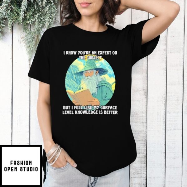 Wizard I Know You’Re An Expert On This Subject T-Shirt