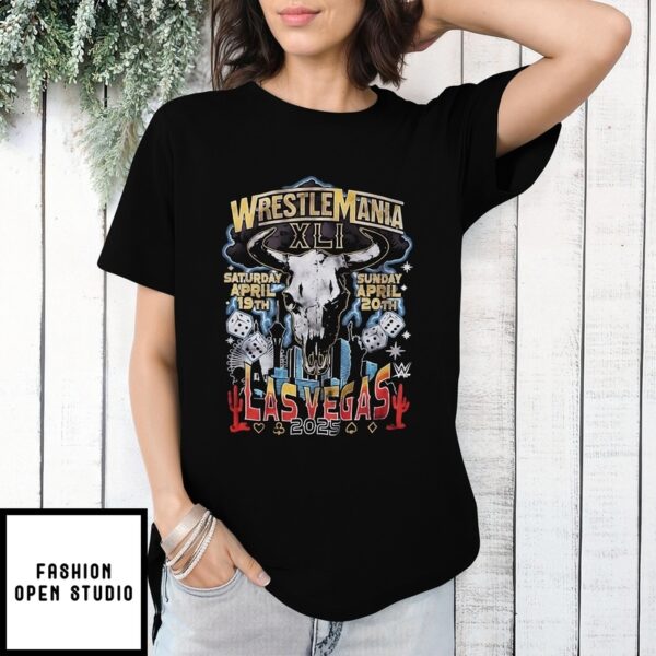 Wwe Wrestlemania Xli Las Vegas 2025 T-Shirt