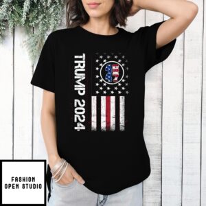 45 47 We The People 2024 Stand With American Flag T-Shirt