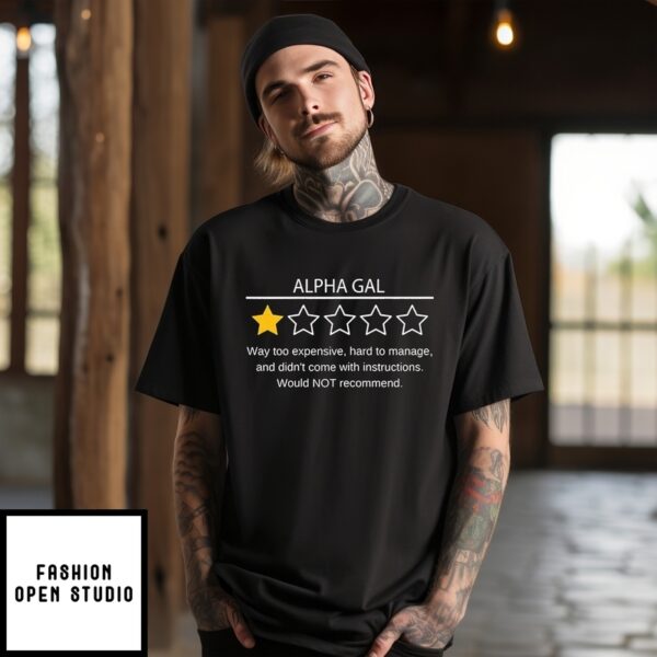 Alpha Gal Way Too Expensive Hard To Manage T-Shirt
