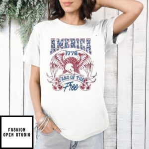America Land Of The Free 4Th Of July Freedom Independence Day Vintage T-Shirt