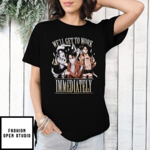 Attack On Titan Levi Cleaning Dark We’Ll Get To Work Immediately T-Shirt