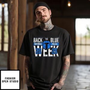 Back The Blue National Police 2025 T-Shirt