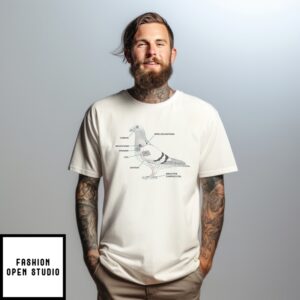 Bird Diagram Drawings T-Shirt