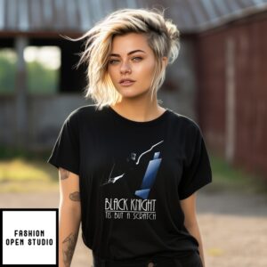 Black Knight Monty Python And The Holy Grail X Batman The Animated Series Tis But A Scratch Knight T-Shirt