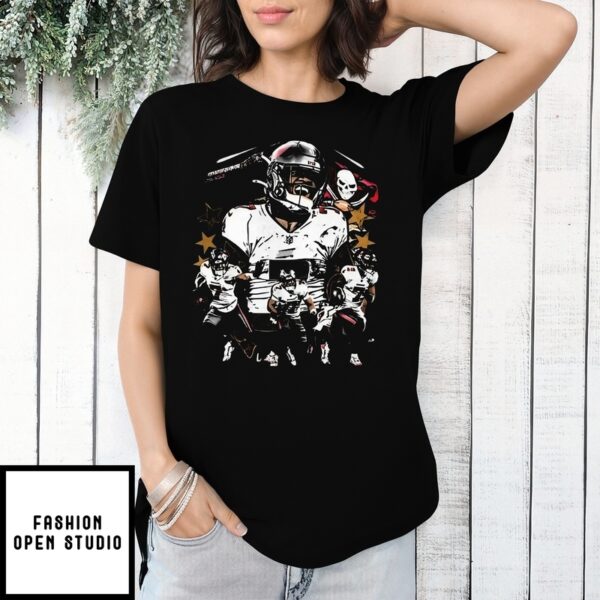 Bucky Irving Tampa Bay Buccaneers Nfl Football Player Collage T-Shirt