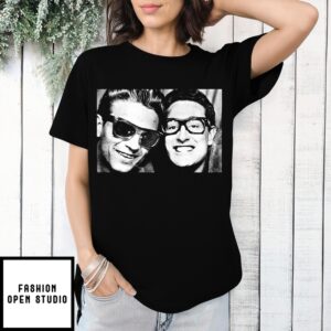 Buddy Holly And Waylon Jennings Photobooth Smiling T-Shirt