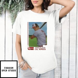 Cal Ripken Jr Baltimore Orioles Mlb Baseball Card Player T-Shirt