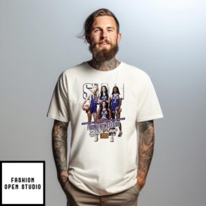 Cameron Brink Kelsey Plum Derica Hamby And Rickea Jackson Slam From The Westside With Love Los Angeles Sparks T-Shirt