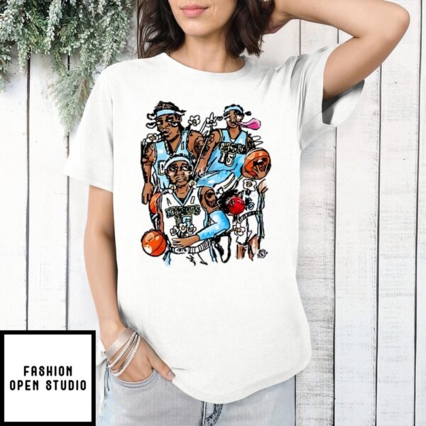 Carmelo Anthony Melo Doodles Nuggets 15 Vameee T-Shirt