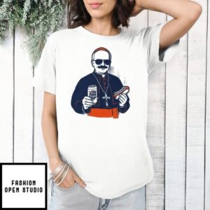 Chicago Pope Leo Xiv Da Pope Hot Dog Old Style Meme T-Shirt