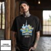 Chicago Sky Basketball Graphic With City Skyline And Train T-Shirt