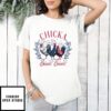 Chicka Boom Boom Farmer 4Th Of July Patriotic Rooster T-Shirt