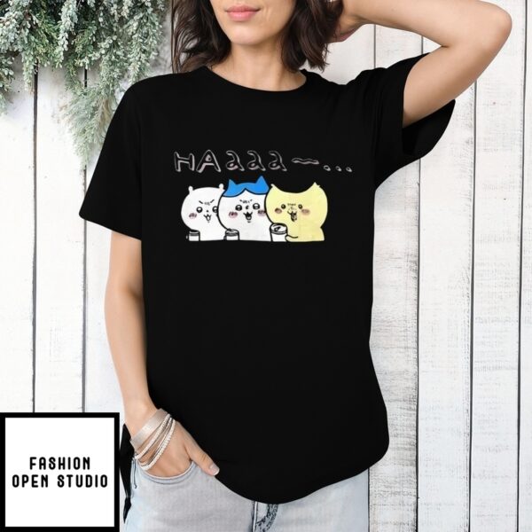 Chiikawa Hachiware And Kurimanju Haaaa T-Shirt