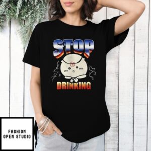 Chiikawa Kurimanju Stop Drinking T-Shirt