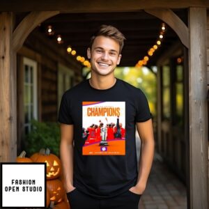 Clemson Tigers 2025 Acc Softball Champions Poster T-Shirt