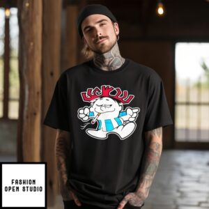 Cool Punch Smoking Mascot Meme Cartoon T-Shirt