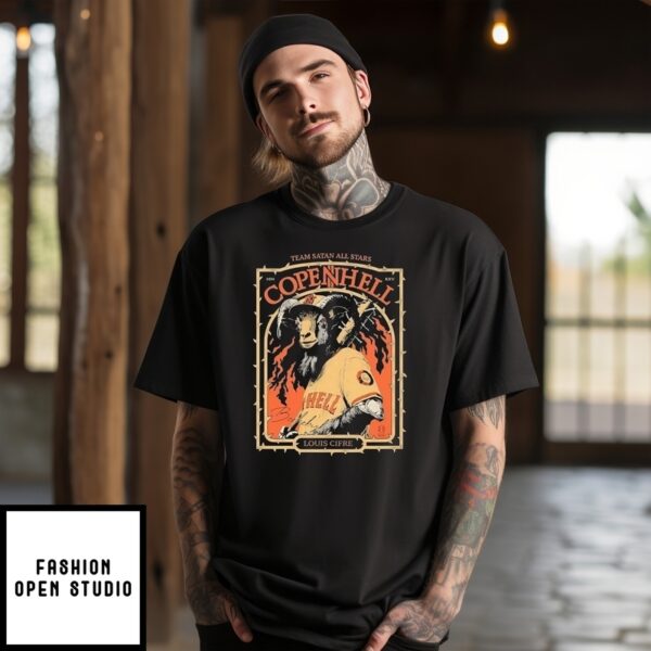 Copenhell Team Satan All Stars Louis Cifre Goat Mlb T-Shirt