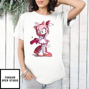 Cute Amy Rose Sonic The Hedgehog T-Shirt