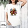 Da Pope Chicago Leo Xiv Hot Dog And Beer Skyline T-Shirt